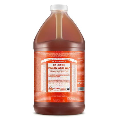 Dr. Bronners Organic Sugar Soap 12oz Tea Tree Pump