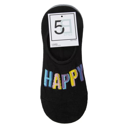 Pickle & Dot Girl's No Show Socks, 5 pack