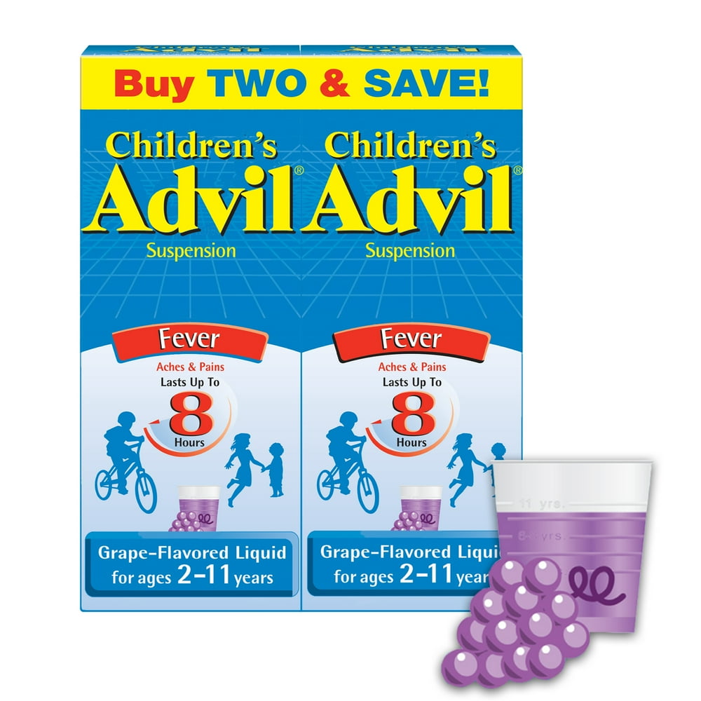 Advil Children's Pain Reliever and Fever Reducer Liquid Pain Relief Medicine - Fruit Flavor, 4 oz