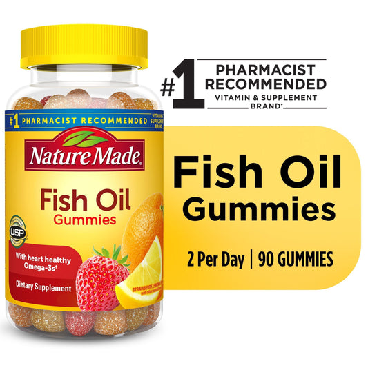 FISH OIL 222MG GUMMIE 90CT NAT MADE