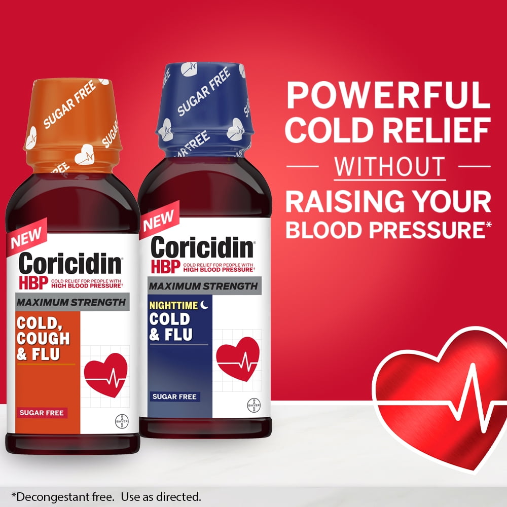 CORICIDIN HBP S/F CLD COUGH FLU LIQ 12OZ