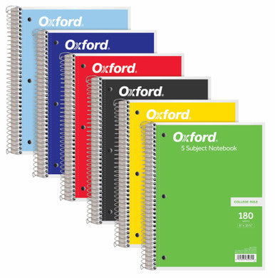 iQ Bold Compact Fat Book College Ruled 180 Sheets 5.5” X 4” Assorted Colors