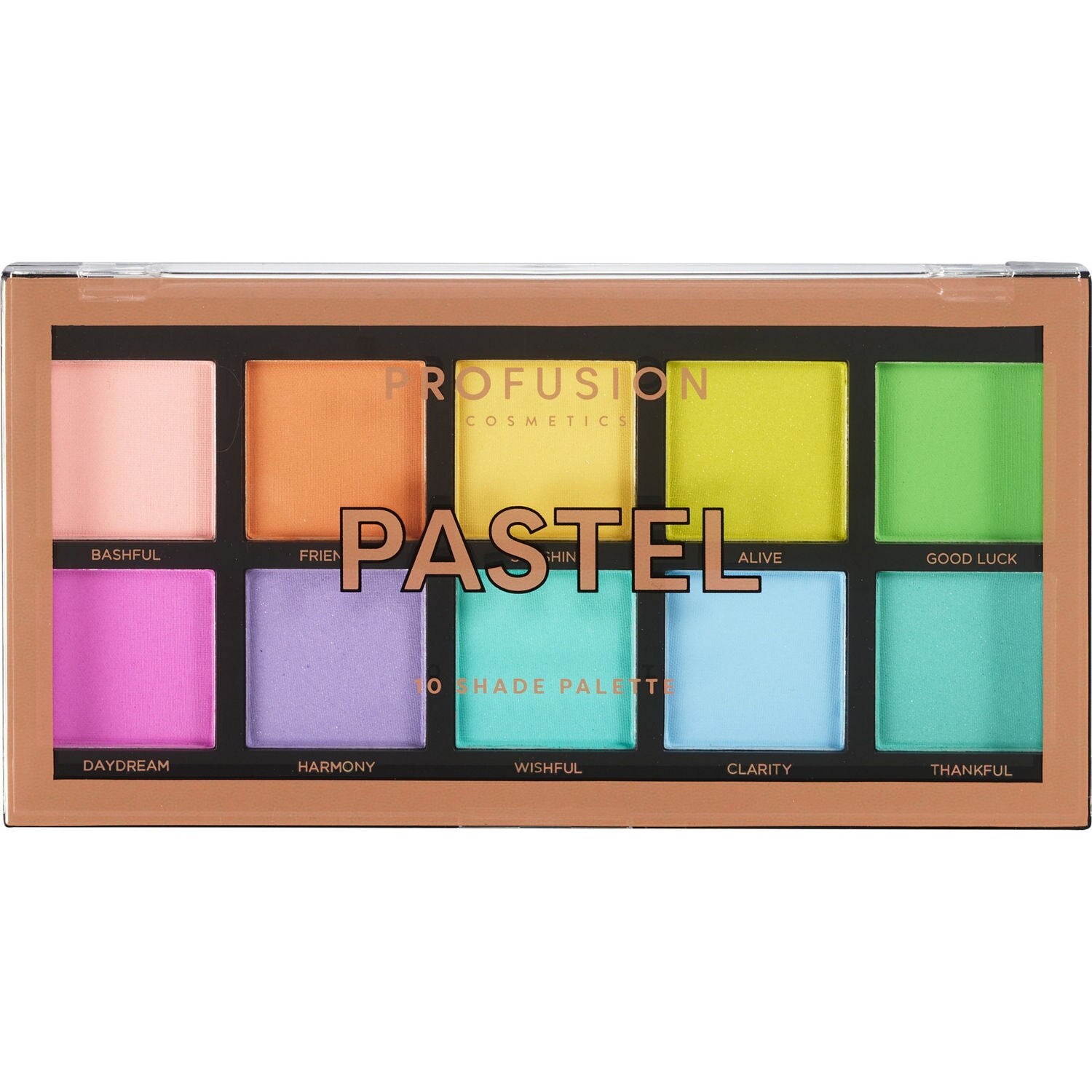 Profusion Cosmetics Eyeshadow Palette, 10 Shades, Mauves, 3.5 oz.
