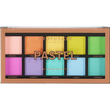 Profusion Cosmetics Eyeshadow Palette, 10 Shades, Mauves, 3.5 oz.