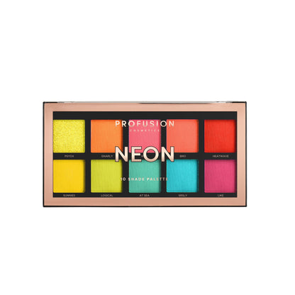 Profusion Cosmetics Eyeshadow Palette, 10 Shades, Rubies, 3.5 oz.