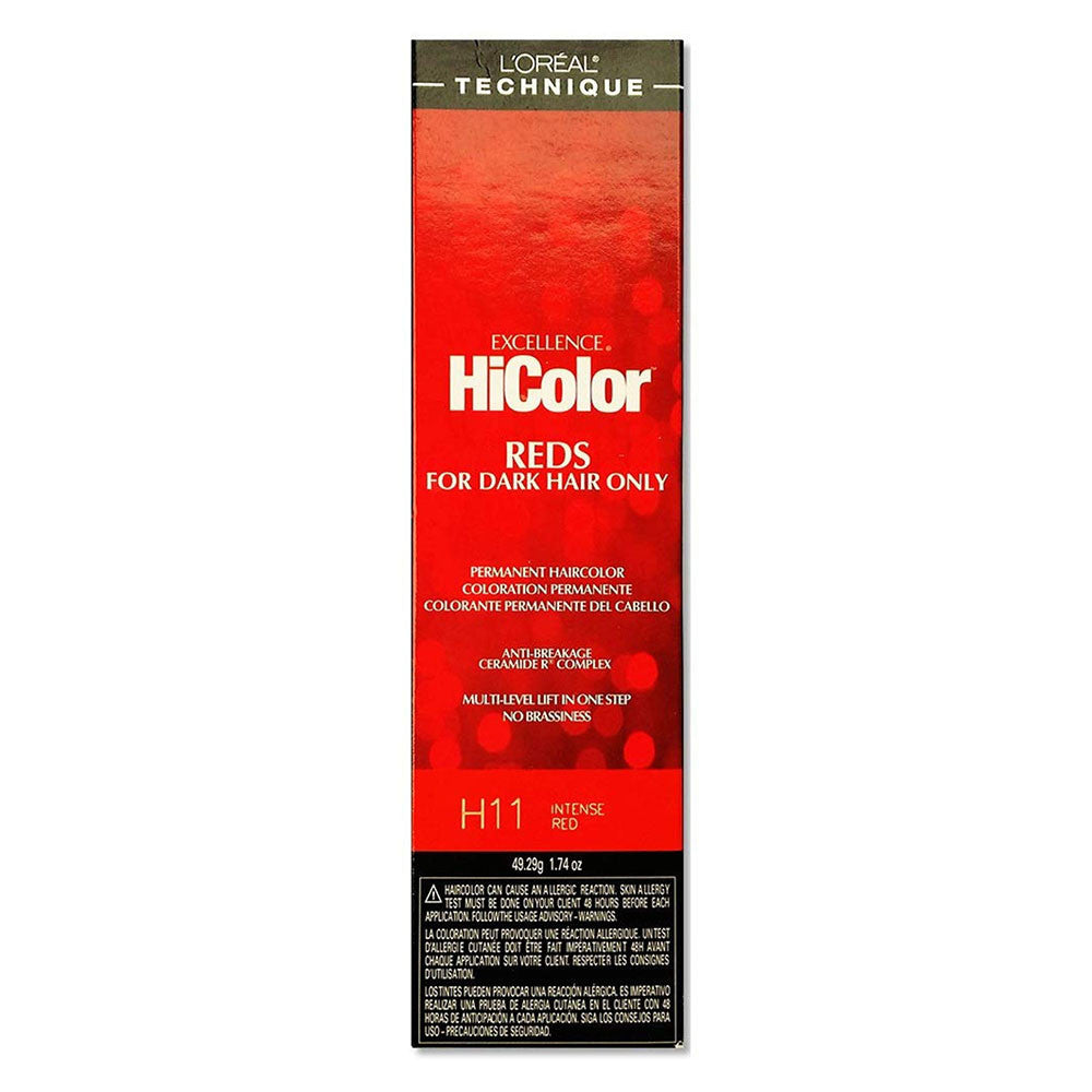 Loreal Excel Hicolor H11 Tube Intense Red 1.74oz