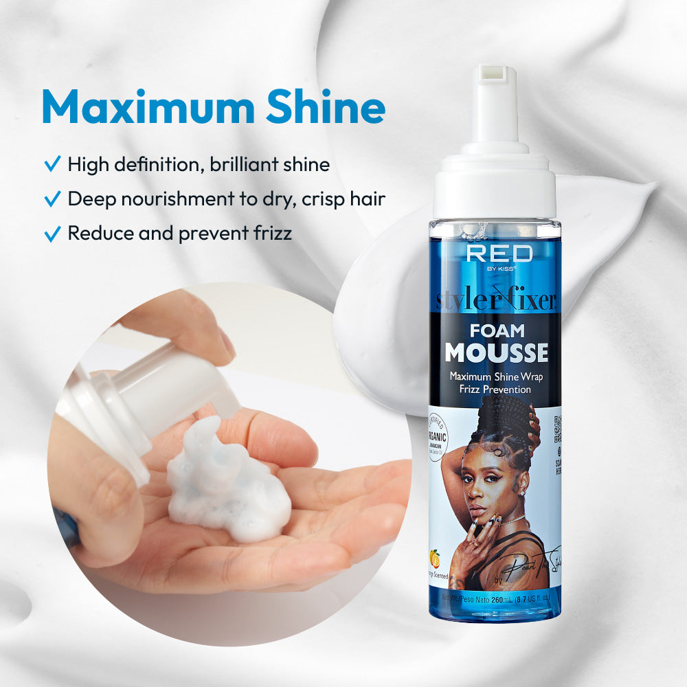 Kiss Red Styler Fixer Foam Mousse 8.7oz