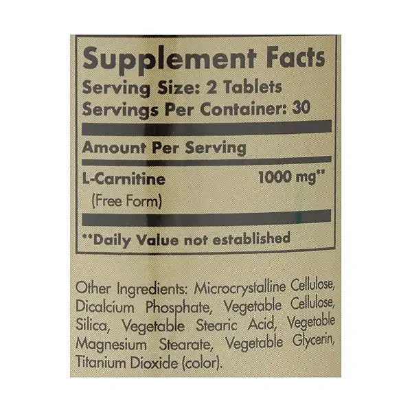 NB L-CARNITINE TB 500MG 30