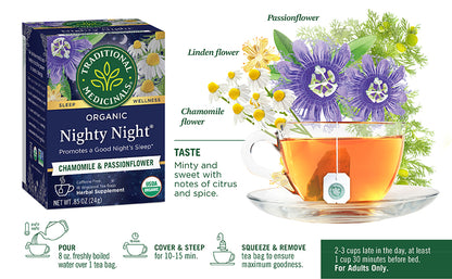 TRADITIONAL MEDICINALS TEA,OG2,NIGHTY NIGHT