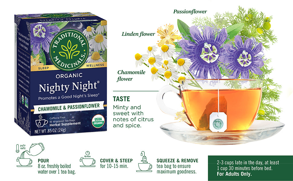 TRADITIONAL MEDICINALS TEA,OG2,NIGHTY NIGHT