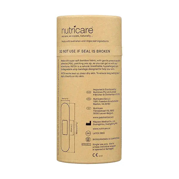 PATCH BANDAGES,LG NAT BAMBOO