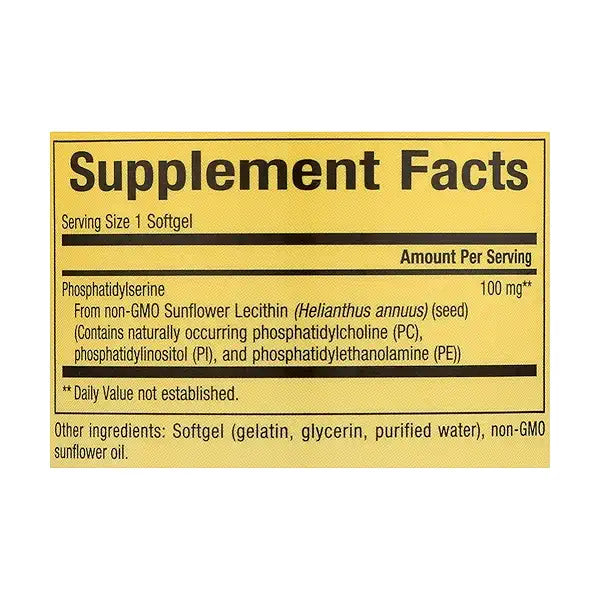 NATURE'S WAY PHOSPHATIDYLSERINE
