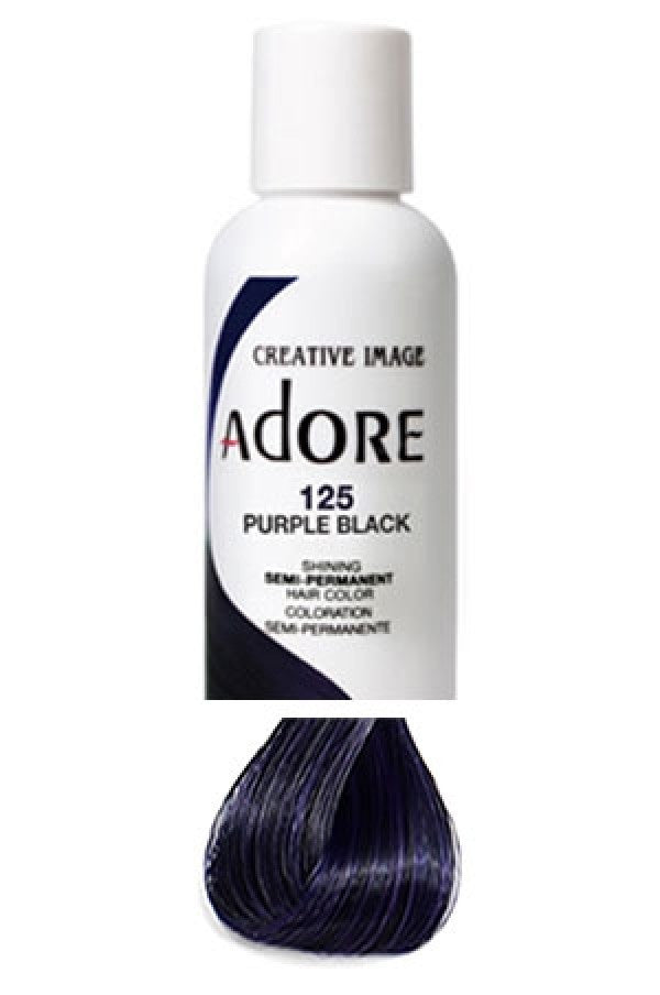 Adore Semi-Permanent Haircolor #125 Purple Black 4oz