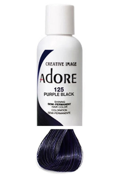Adore Semi-Permanent Haircolor #125 Purple Black 4oz