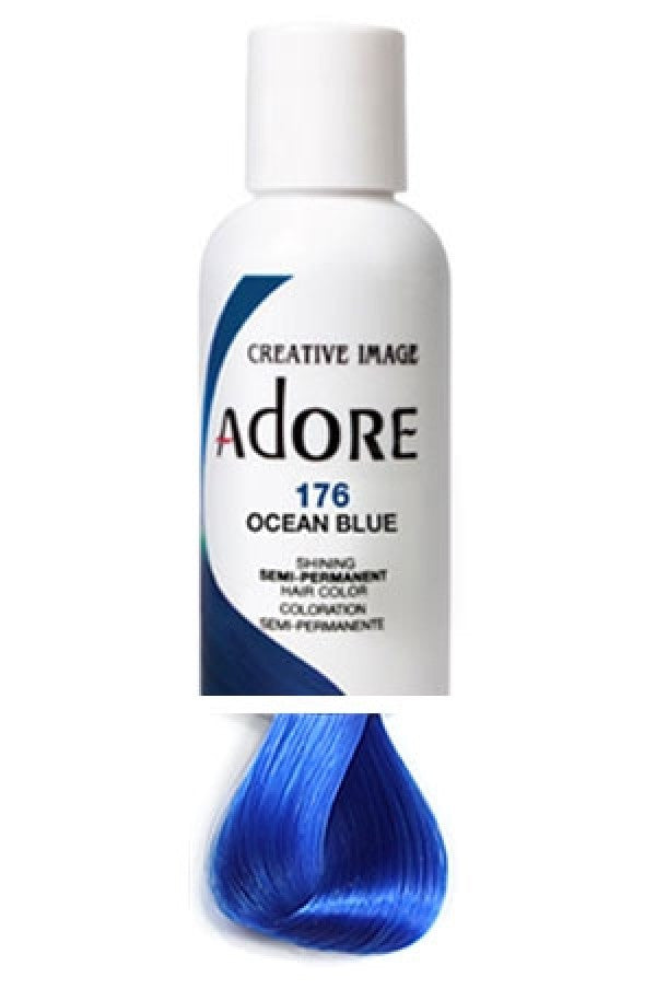Adore Semi-Permanent Haircolor #176 Ocean Blue 4oz