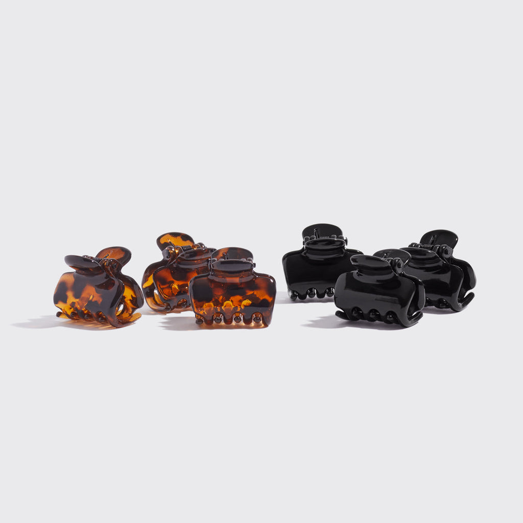 Kitsch Recycled Black & Tort Cloud Claw Clips, 2 pieces