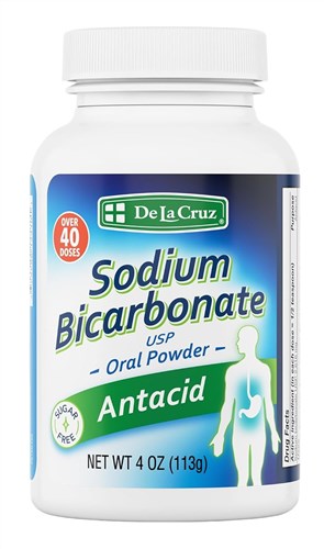 De La Cruz Sodium Bicarbonate Antacid Over 40 Doses 4oz