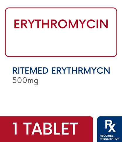 ERYTHROMYCIN TB 500MG 30
