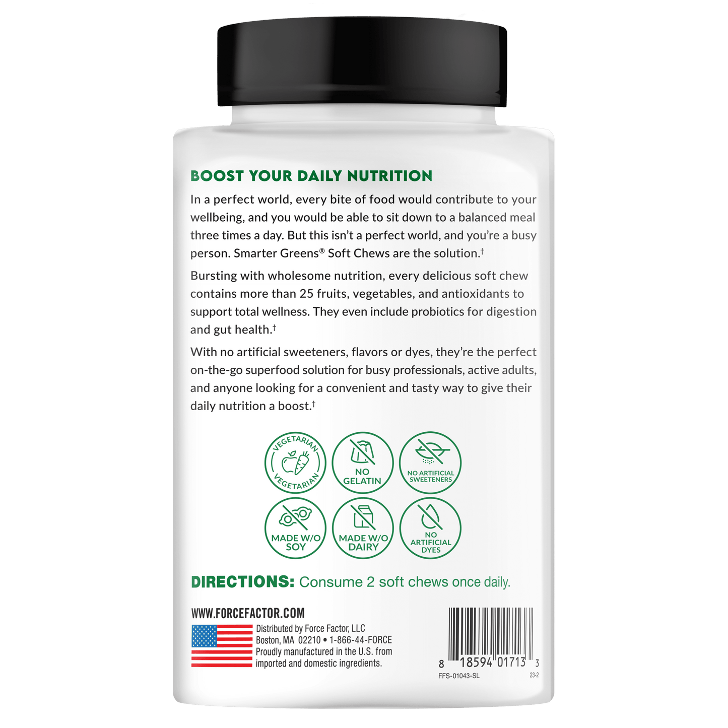 FORCE FACTOR SMARTER GREENS TB 90