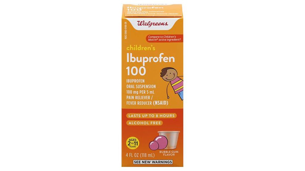 IBUPROFEN CHILD SS 100/5 4OZ BRY