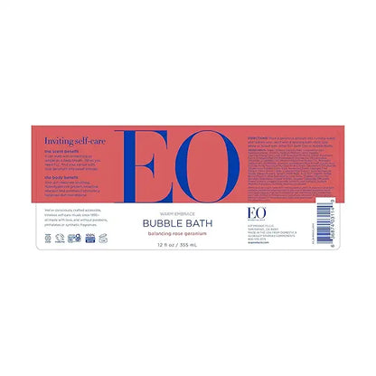 EO PRODUCTS BUBBLE BATH,ROSE GERANIUM