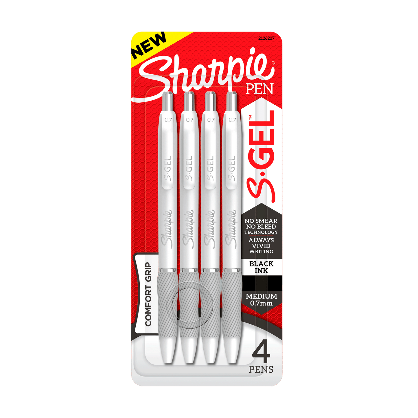 Sharpie S-Gel  Medium Point (0.7mm) Gel Pens, Black Ink , 2-count
