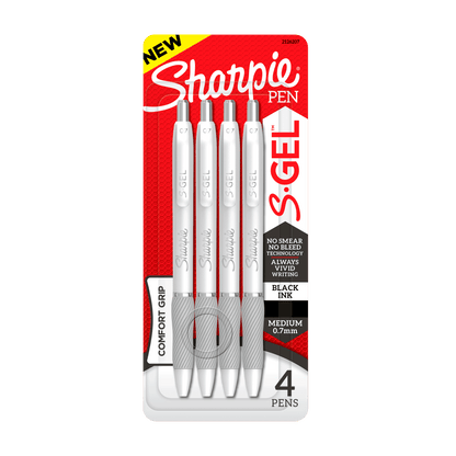 Sharpie S-Gel  Medium Point (0.7mm) Gel Pens, Black Ink , 2-count