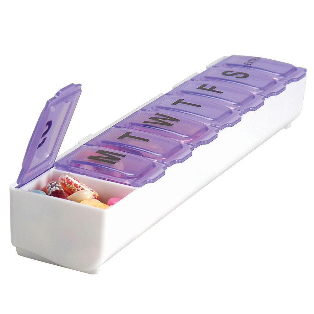 PILL ORGANIZER 21 PILL PCH GRY/BG