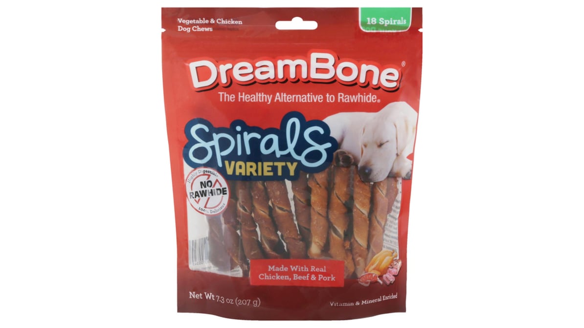 DreamBone Chicken and Vegetables Mini Dog Chew, 16 pack