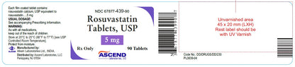 ROSUVASTATIN TB 5MG 1000