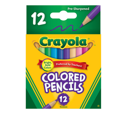 Crayola Short Colored Pencils, 12 count