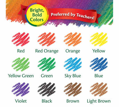 Crayola Erasable Colored Pencils, 12 count