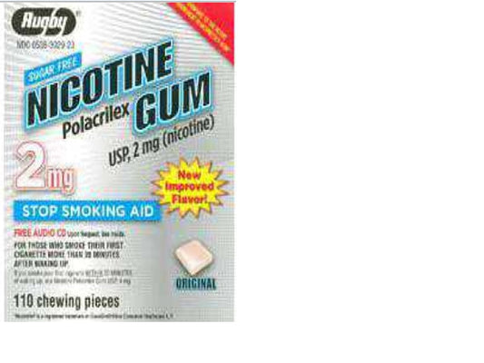 NICOTINE GUM 2MG CM 40CT RUGBY