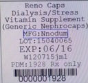 RENO CAPS GC 100 1MG FA SFG