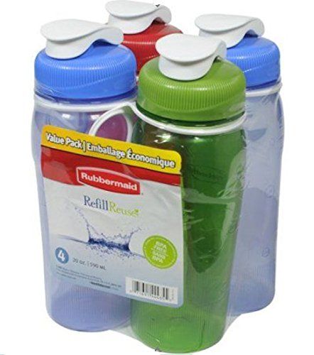 Rubbermaid Refill Reuse Premium Chug Bottles - Assorted Colors, 2 pack