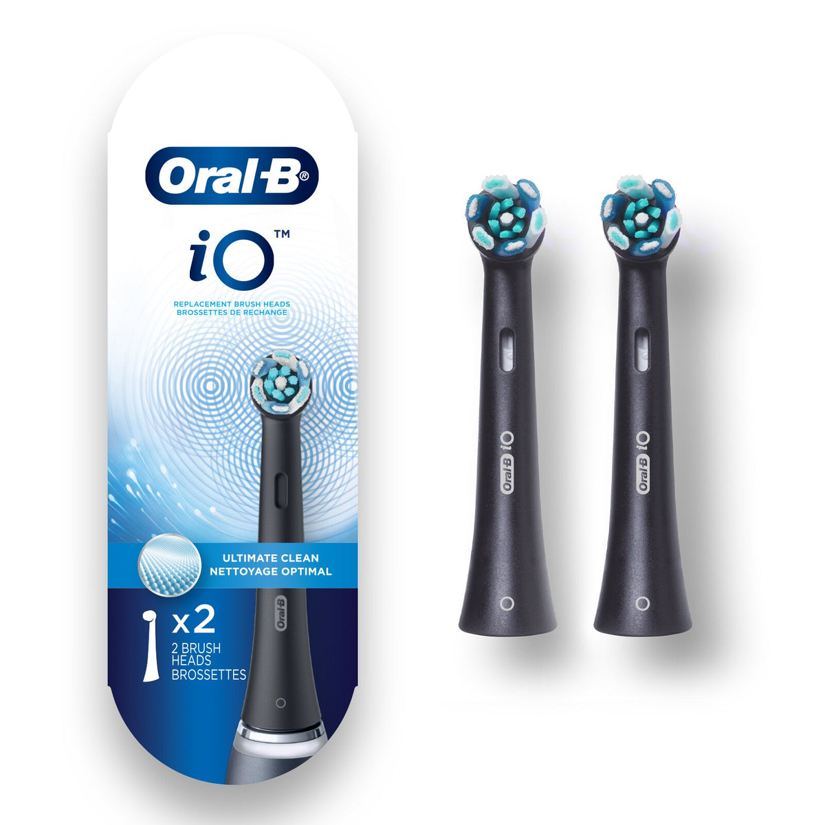 Oral-B Replacement Brush Heads Io Black 2 Count
