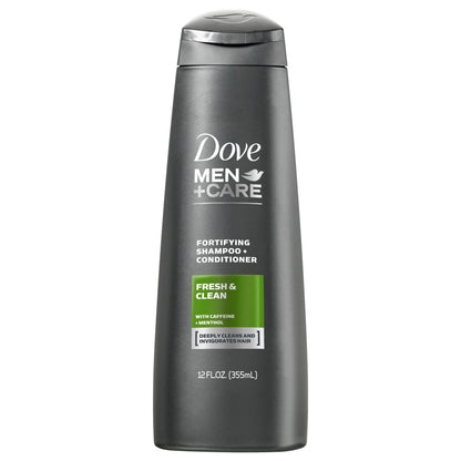 Dove Men + Care Fresh and Clean 2-in-1 Shampoo and Conditioner, 3 oz