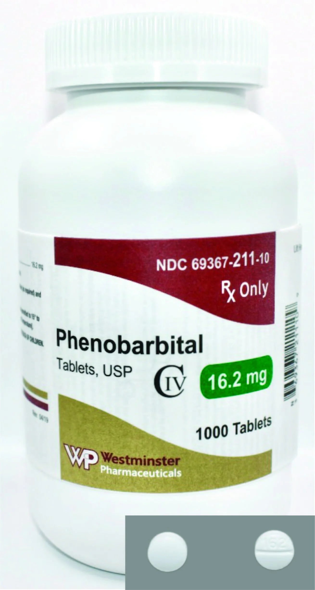 PHENOBARBITAL TB 97.2MG 1000 C4