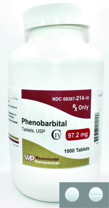 PHENOBARBITAL TB 97.2MG 1000 C4