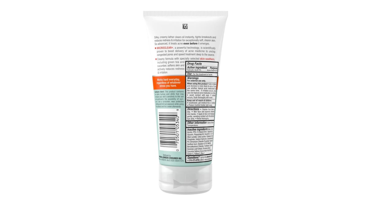 NEUTROGENA O/F ACNE WASH CLEAN CRM 6.7OZ