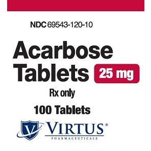ACARBOSE TB 25MG 100