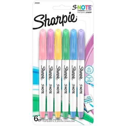 Sharpie S-Note Creative Markers, 6 count