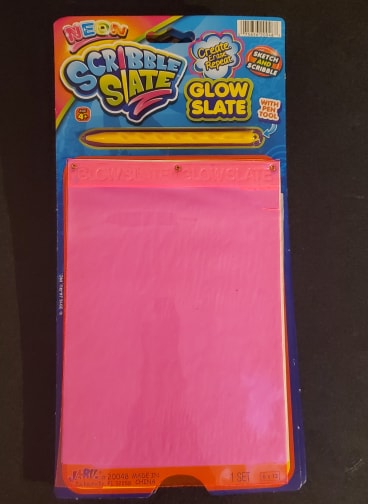 JA-RU Neon Scribble Slate Teach Slate