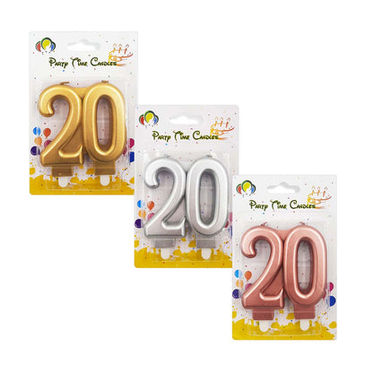 PARTY CANDLE DOT 20CT MULTI