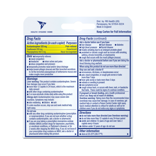 MUCINEX SINUS-MAX TB 20 CPLT