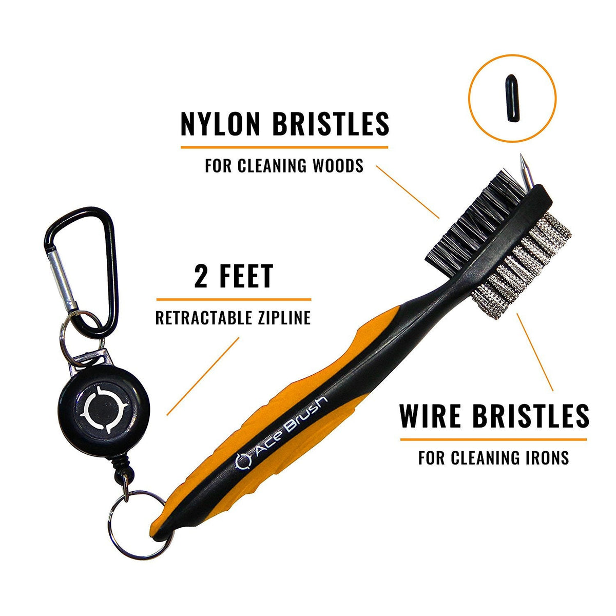 ACE Two-Sided Club Brush