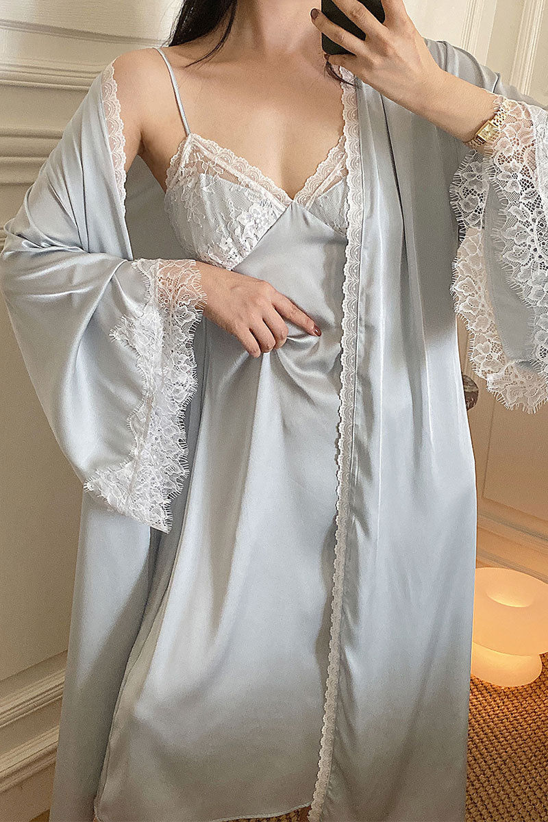 DONNA SATIN FLORAL SLEEP X LGE