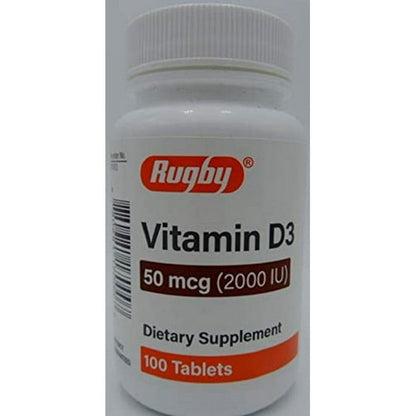 VITAMIN D3 50 MCG TAB 100