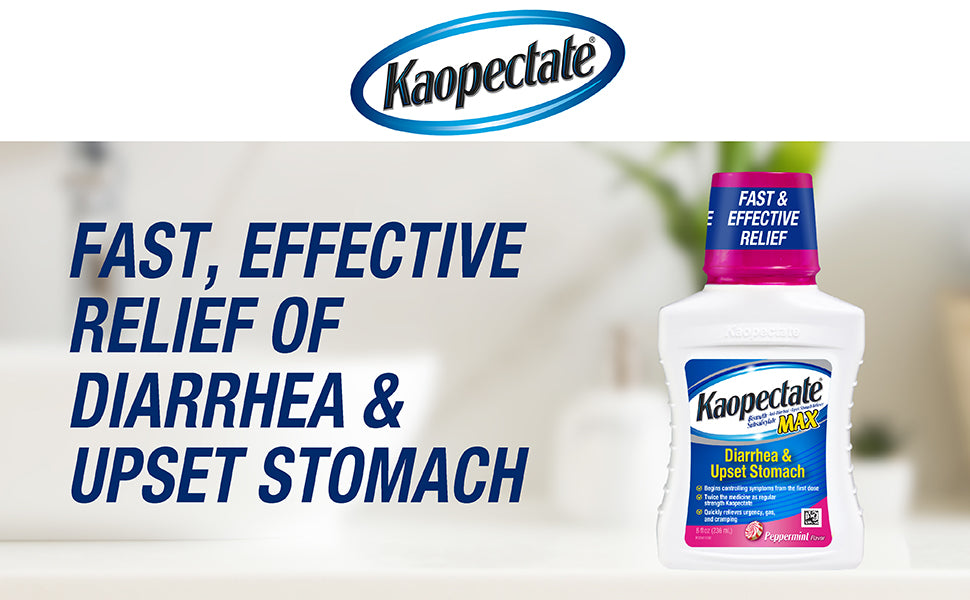 KAOPECTATE LIQUID MAX PEPPERMINT 8OZ