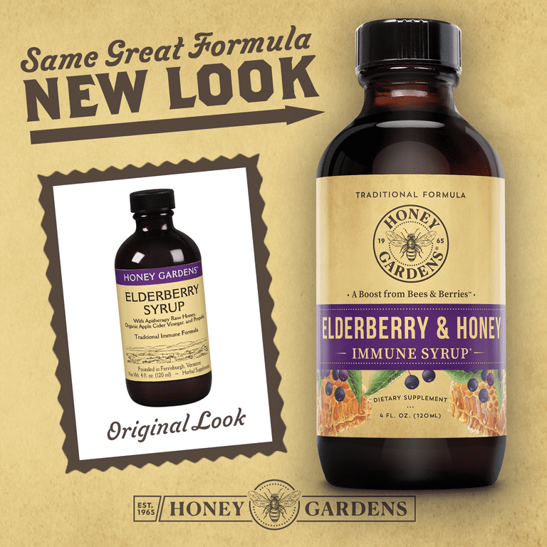 HONEY GARDENS COUGH SYRUP,ELDERBERRY